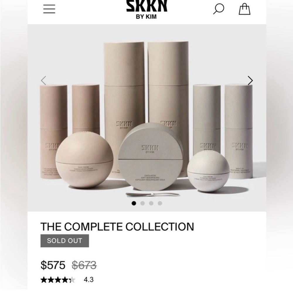 SKKN by Kim Complete Collection Skincare Set NWT